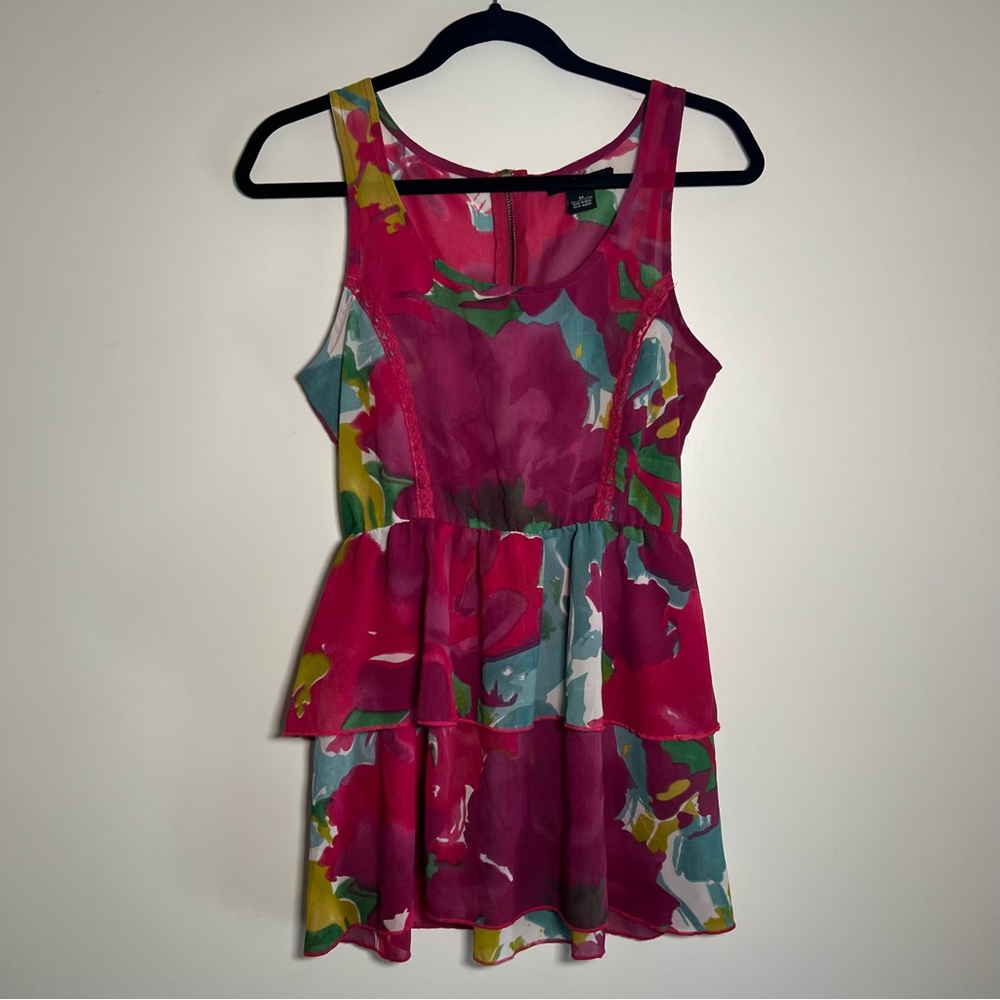 ROYAL LOVE ❤️ FLOWERED MINI DRESS